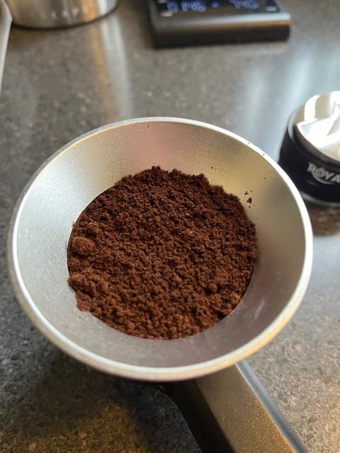 AMZCHEF Burr Coffee Grinder, 48 Settings, Less Static Mess, Metallic Silver customer photo 2