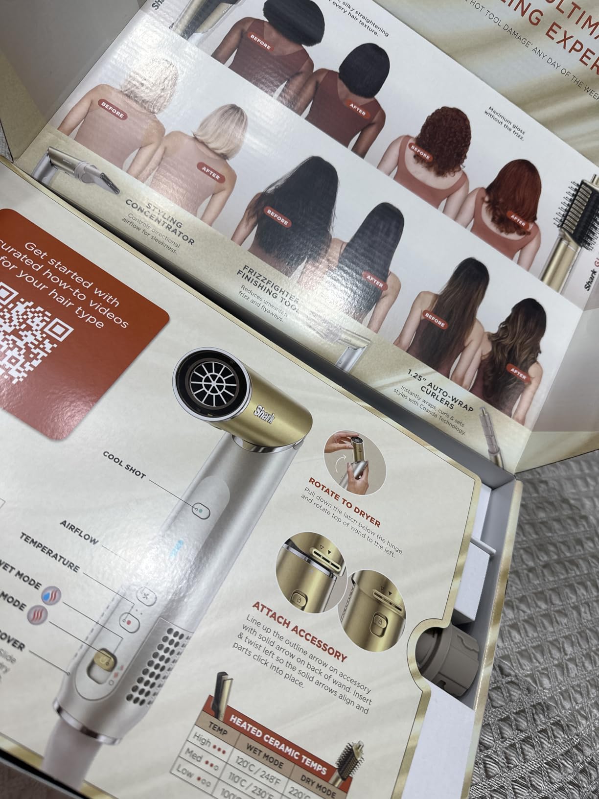 Shark FlexStyle Glam, Ceramic+Powerful Air Styling & Drying System, HD6051S customer photo 1