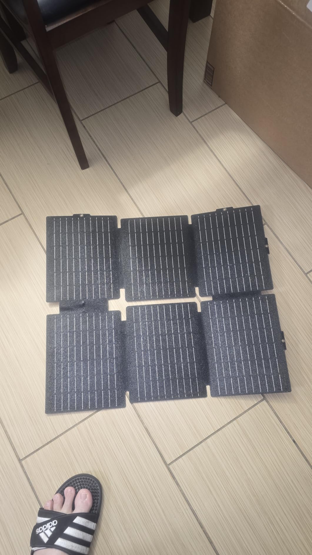 Portable Solar Generator 300W Power Station with 60W Foldable Solar Panel customer photo 2