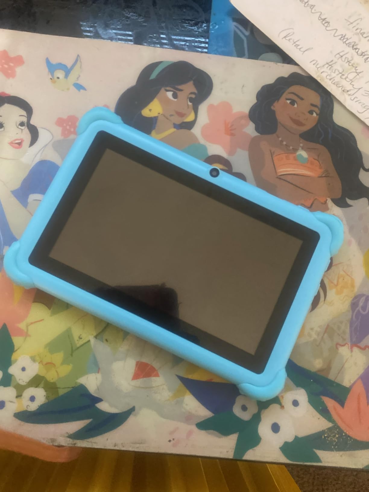 7-inch Kids Tablet for Toddlers, Android 12, 4GB RAM, 32GB ROM, WiFi, Bluetooth, Safe Eye Protection IPS Screen, Parental Controls, Dual Camera, Transparent Case for Education & Gaming (Purple) customer photo 2