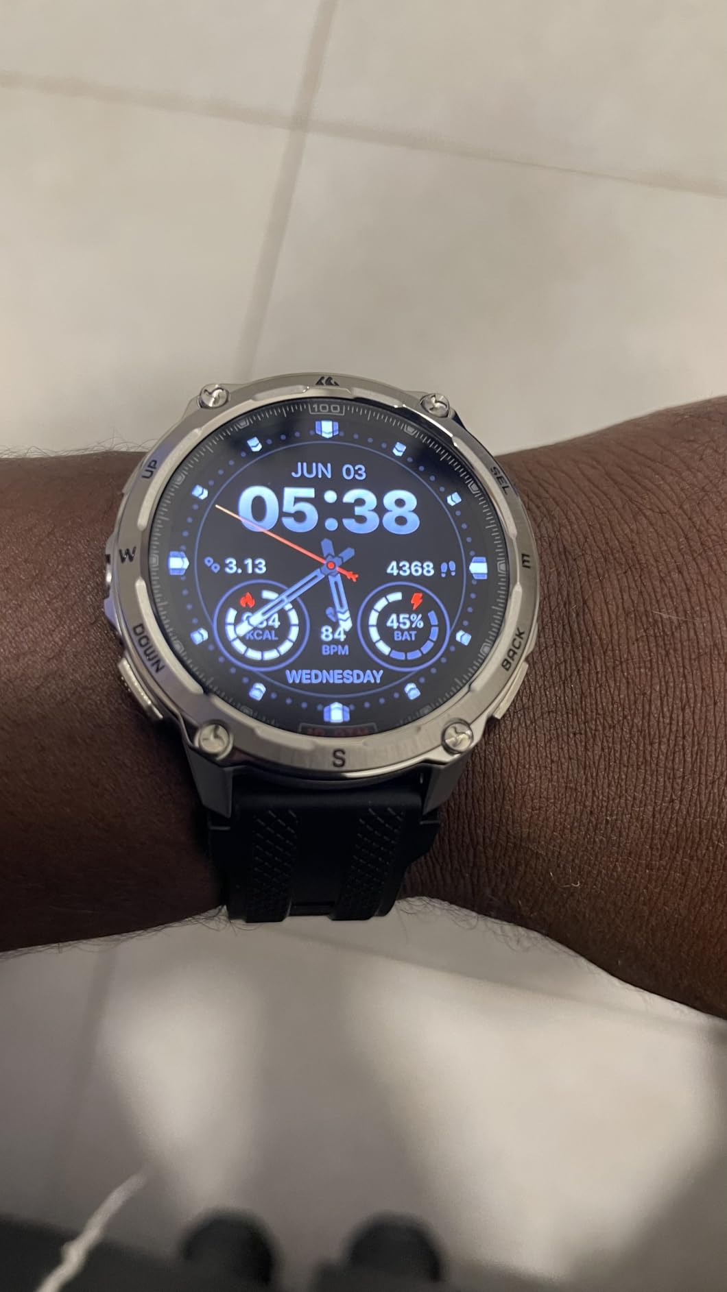 KOSPET Tank T4 Rugged Smart Watch, GPS/Offline Maps, 10ATM/IP69K Waterproof customer photo 2