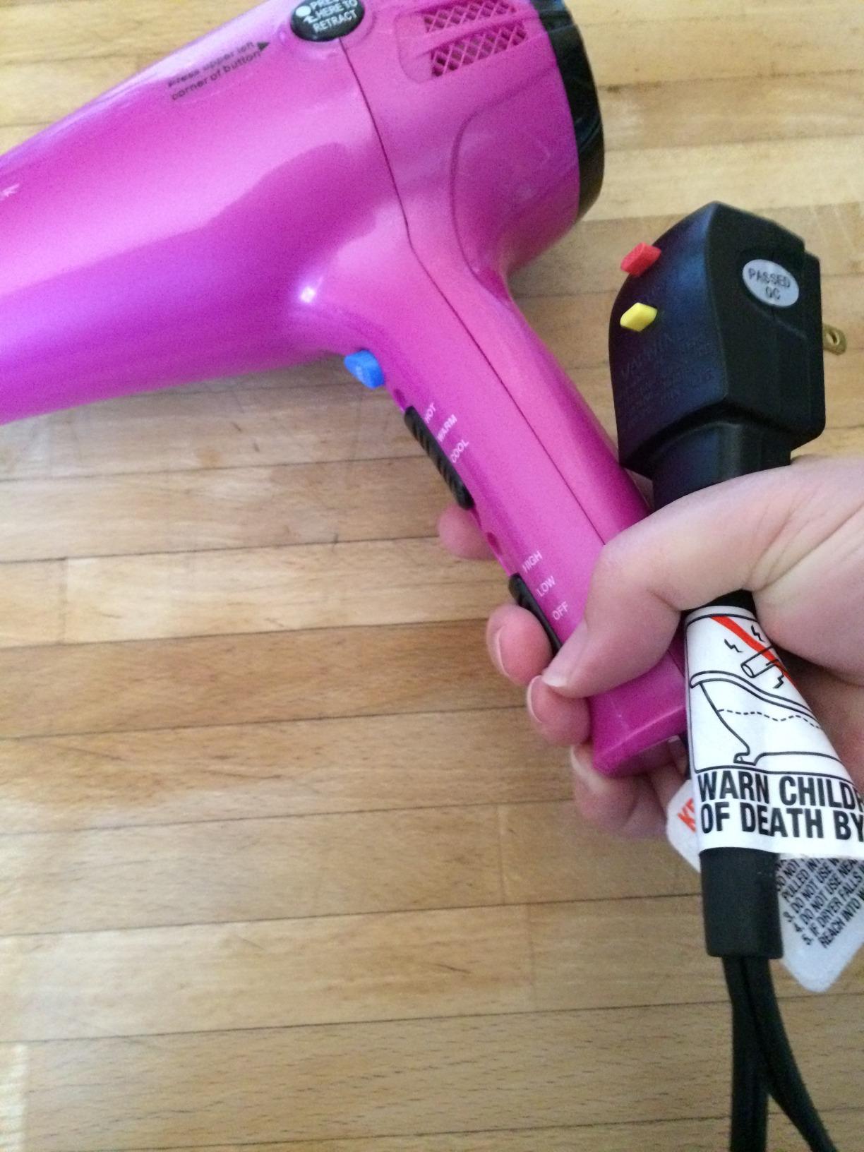 Conair Hair Dryer with Diffuser & Concentrator, 1875W, Matte Light Pink customer photo 2