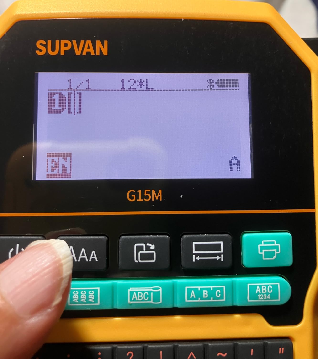 SUPVAN G15M Keyboard & Bluetooth Label Maker Machine with Heat Shrink Tube customer photo 1