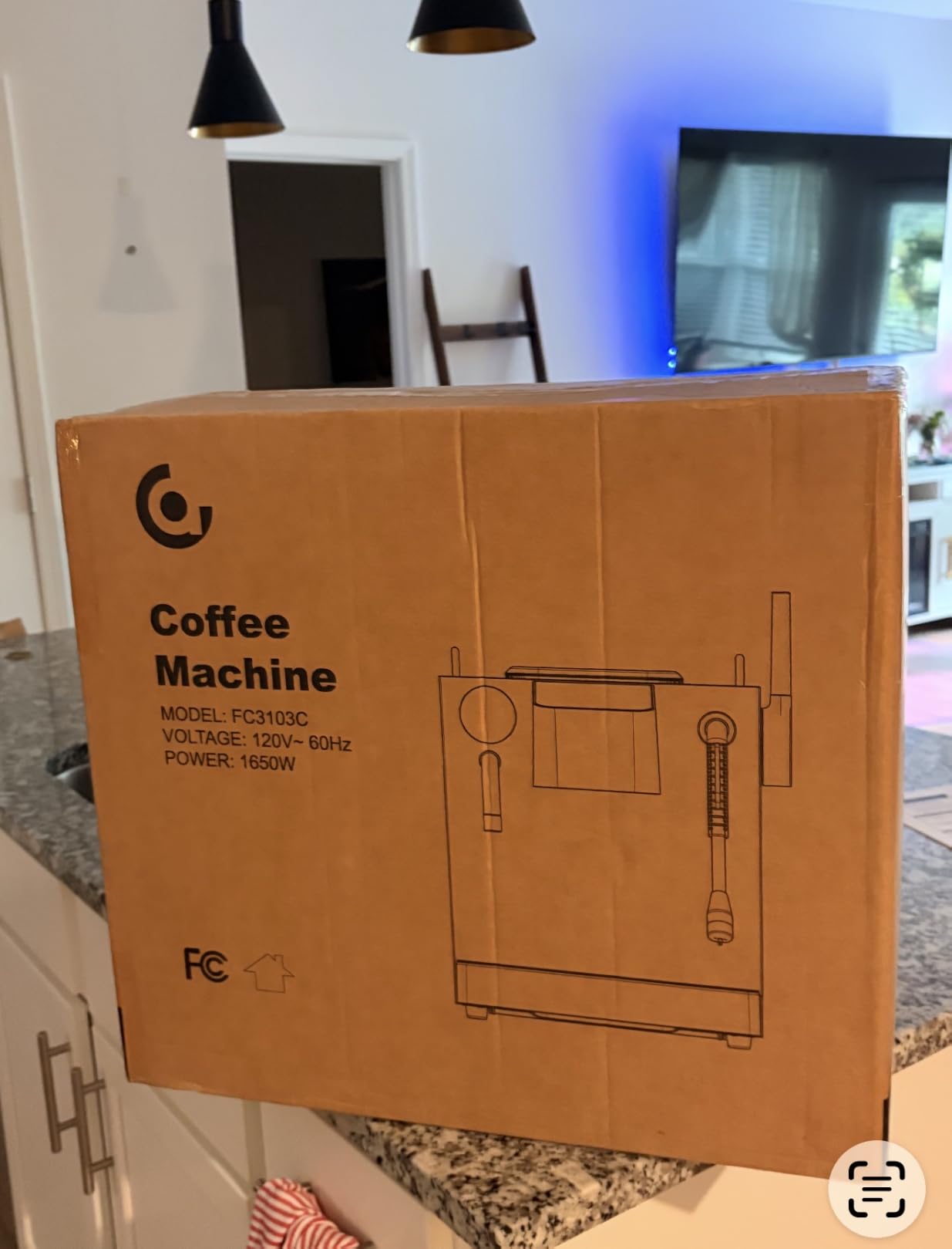 AMZCHEF 9 Bar OPV Espresso Machine with Automatic Milk Frother, Dual Boiler customer photo 2