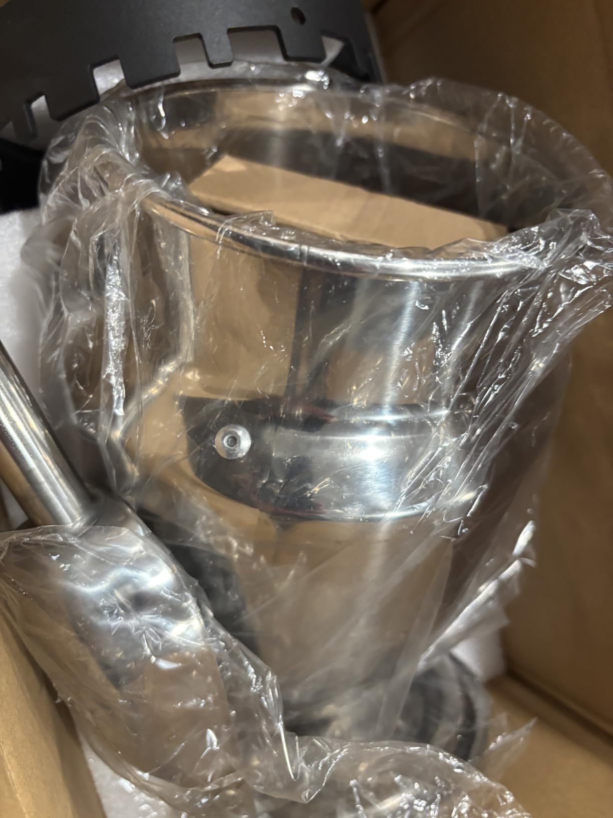Stainless Steel Hand-Crank Drum Coffee Bean Roaster with Built-In Thermometer, Universal Base, up to 400g Capacity customer photo 1