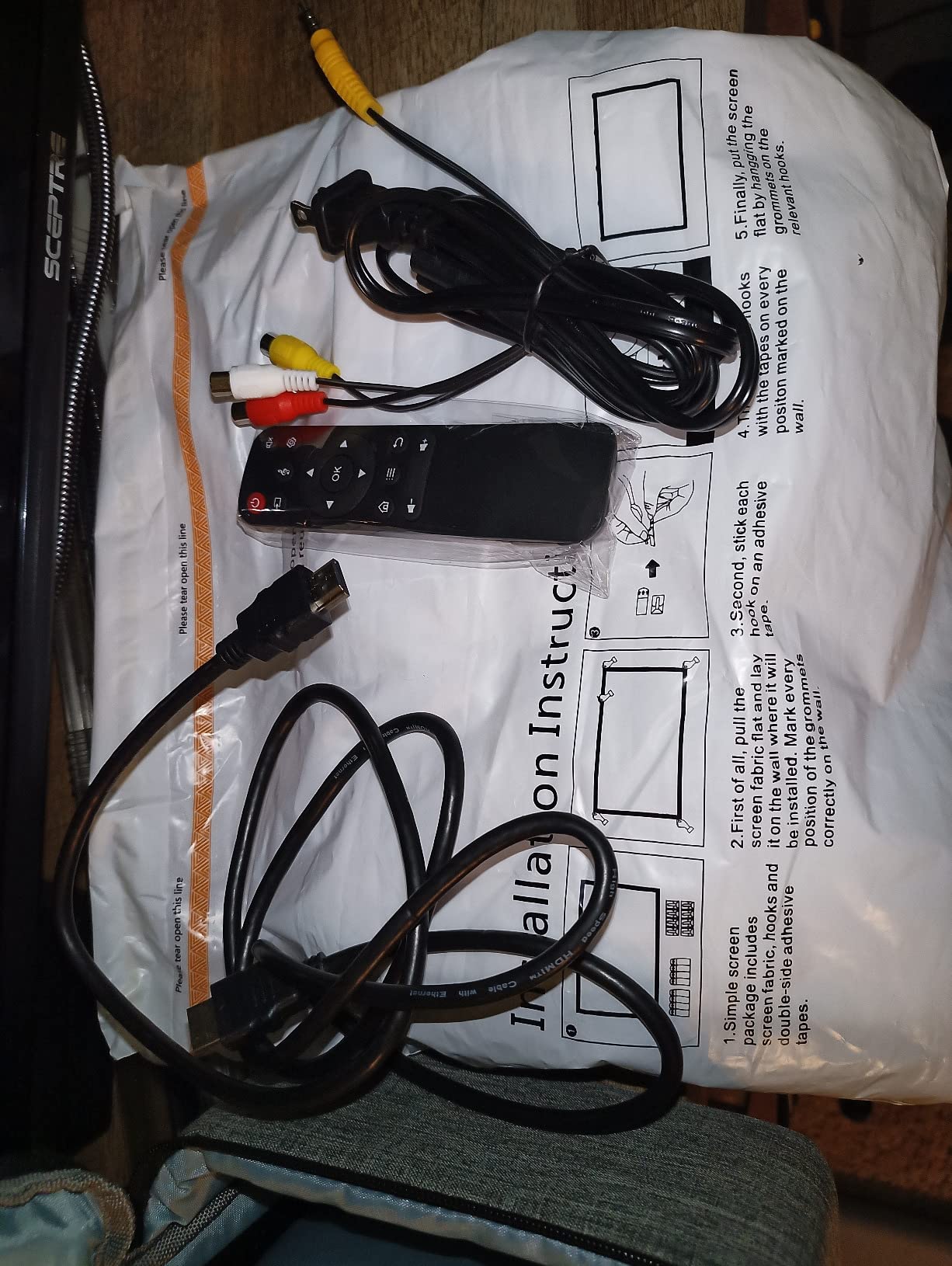 3500 ANSI Large Projector with WiFi and Bluetooth,450