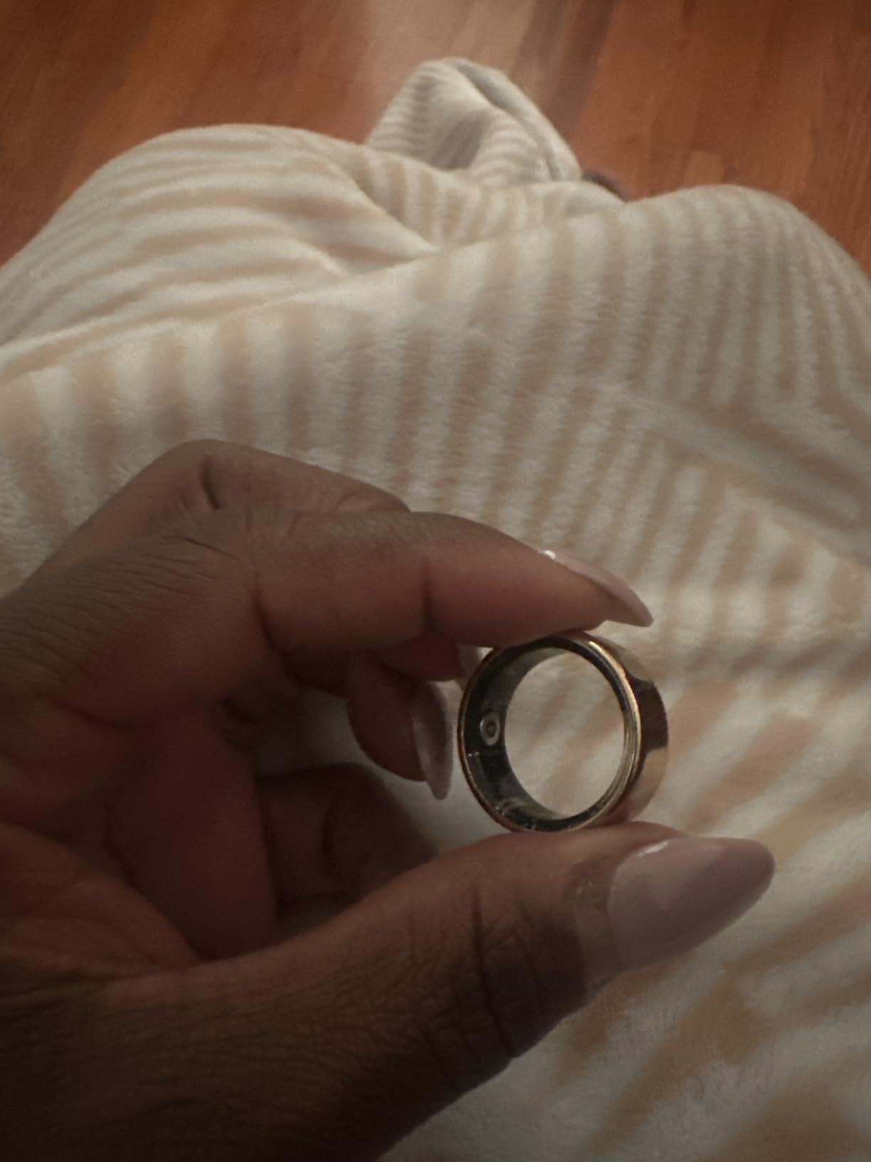 Smart Ring Health Monitor for Sleep Stress Exercise Tracking, IP68 Waterproof, Long Battery Life, No Subscription, Works with iOS Android, Suitable for daily use, exercise and play. (Black, 12) customer photo 1