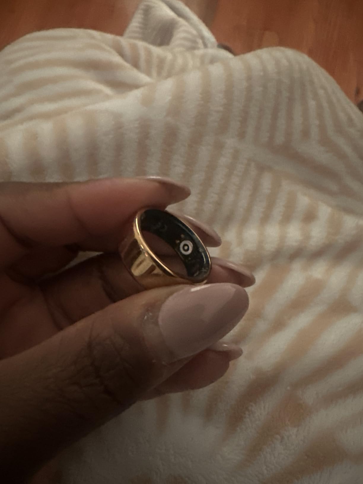 Smart Ring Health Monitor for Sleep Stress Exercise Tracking, IP68 Waterproof, Long Battery Life, No Subscription, Works with iOS Android, Suitable for daily use, exercise and play. (Black, 12) customer photo 2