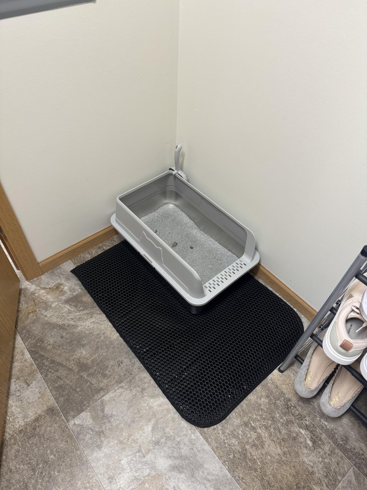 Self Cleaning Open Top Automatic Multiple Cat Litter Box, White customer photo 1