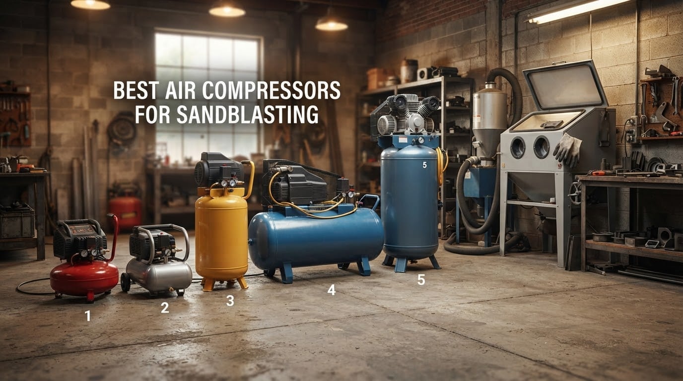 10 Best Air Compressors for Sandblasting (October 2026)