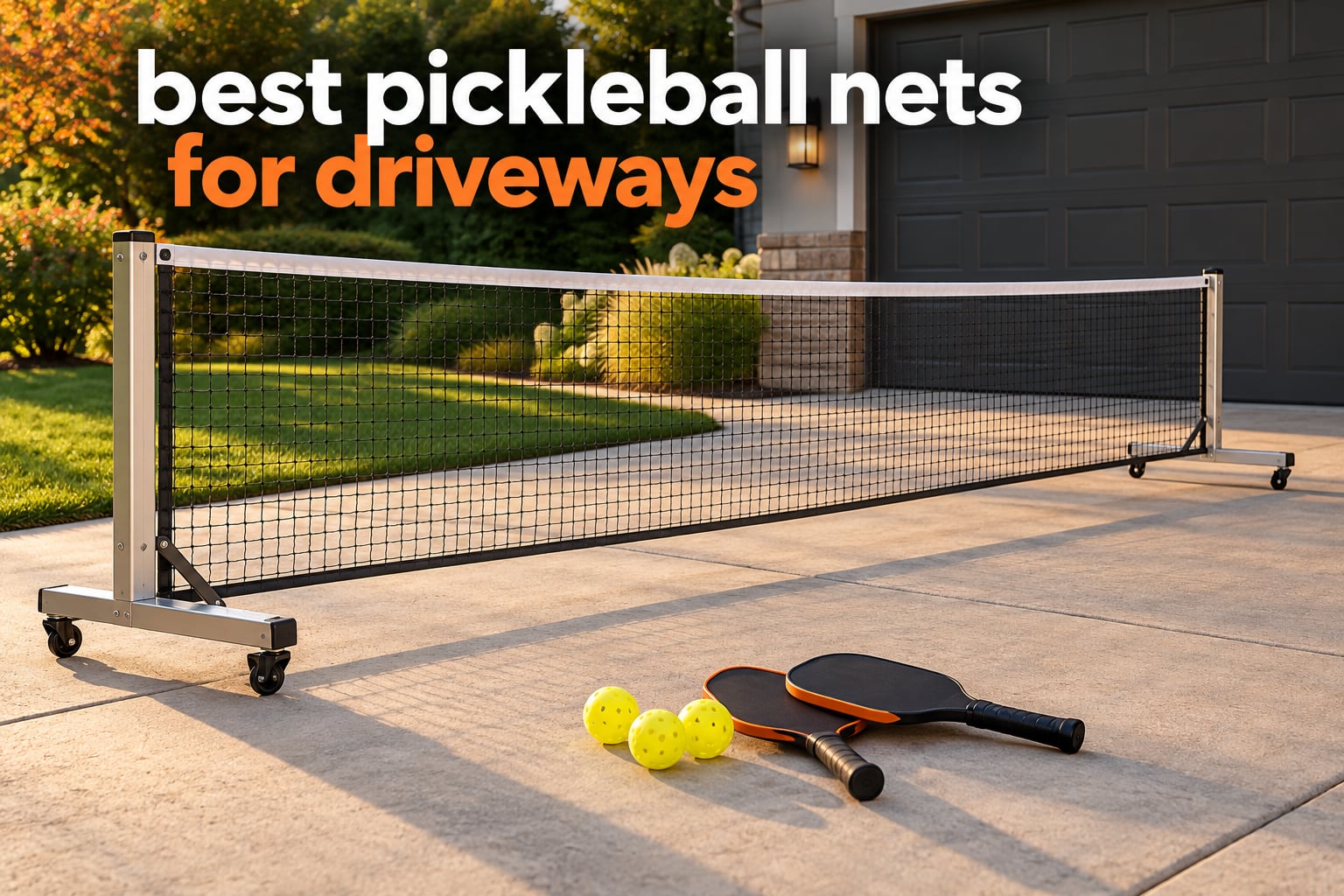 best pickleball nets for driveways