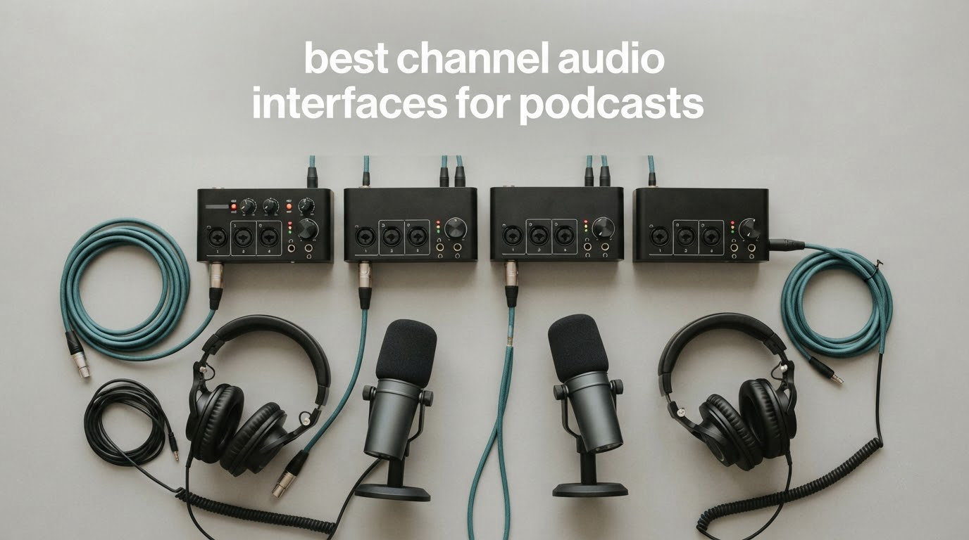 best 4 channel audio interfaces for podcasts