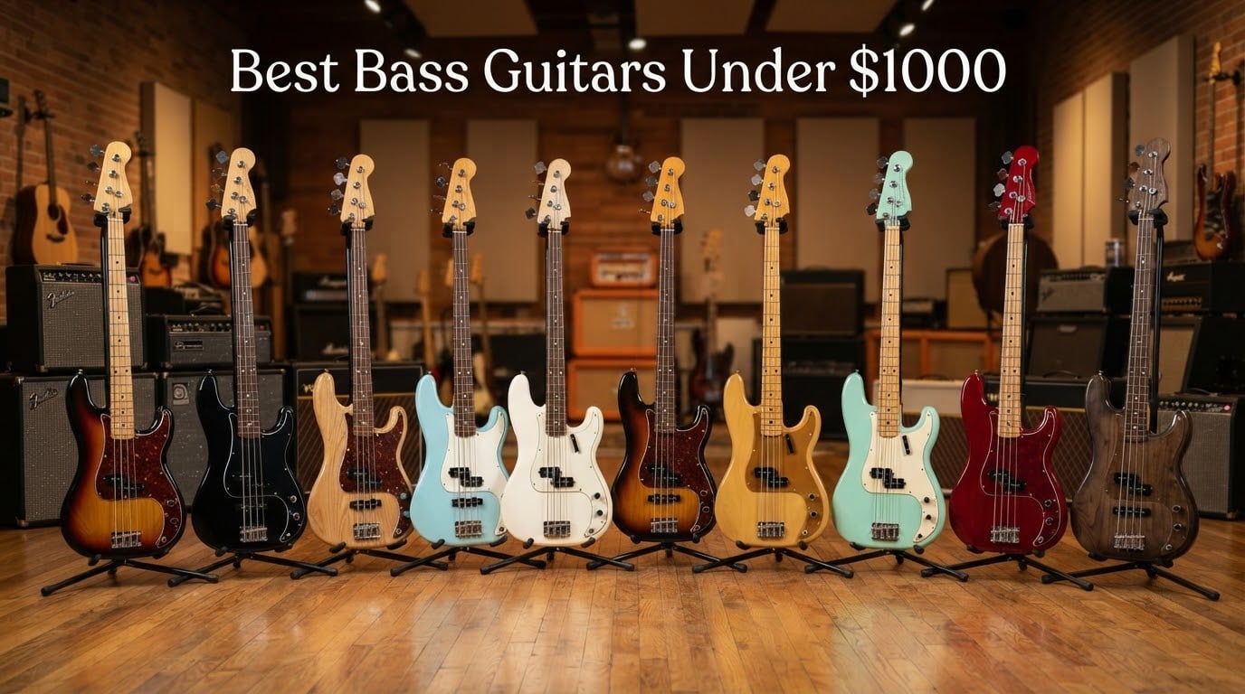10 Best Bass Guitars Under $1000 (October 2026)