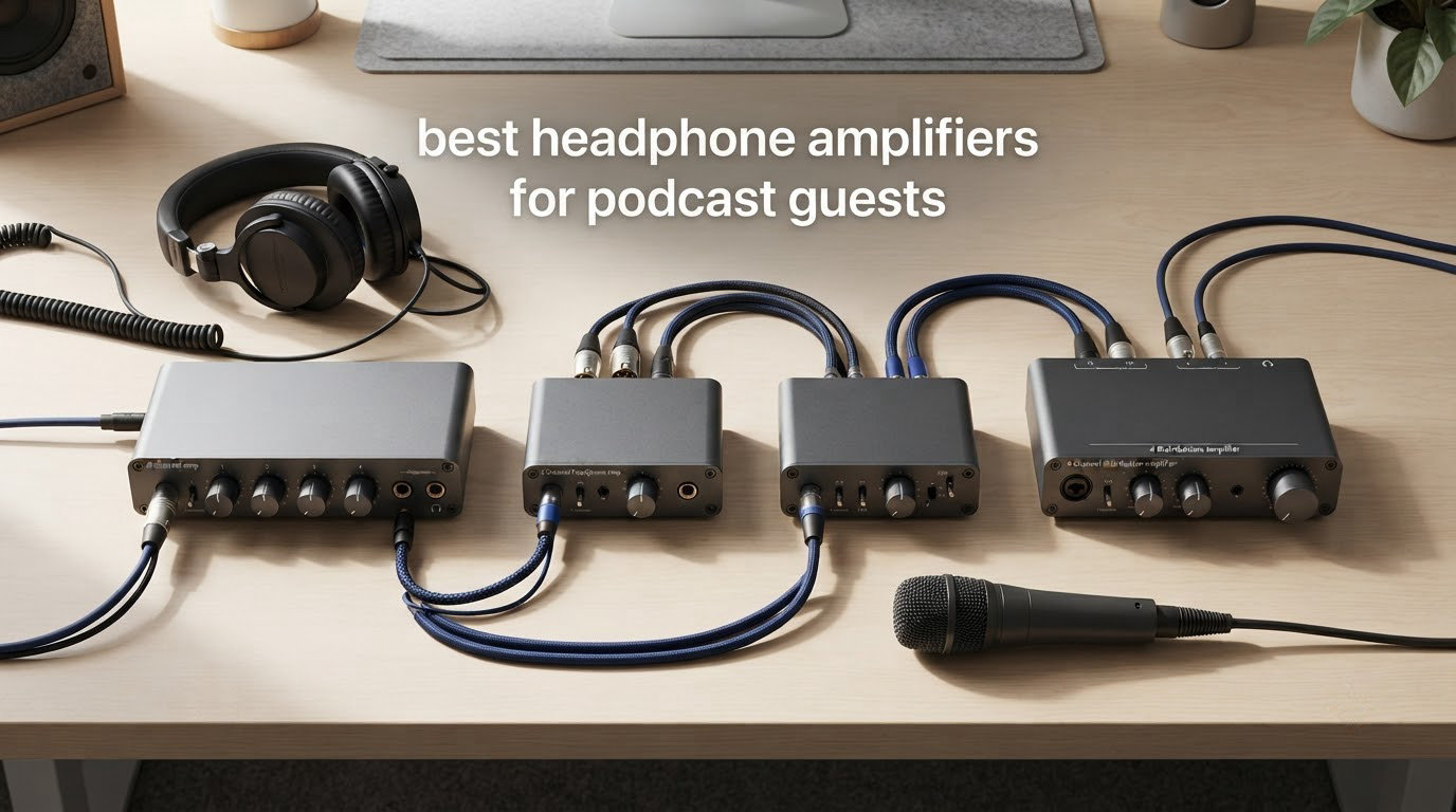 best headphone amplifiers for podcast guests