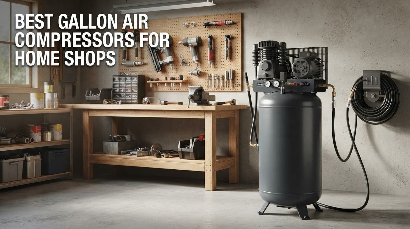 10 Best 60 Gallon Air Compressors for Home Shops (October 2026)