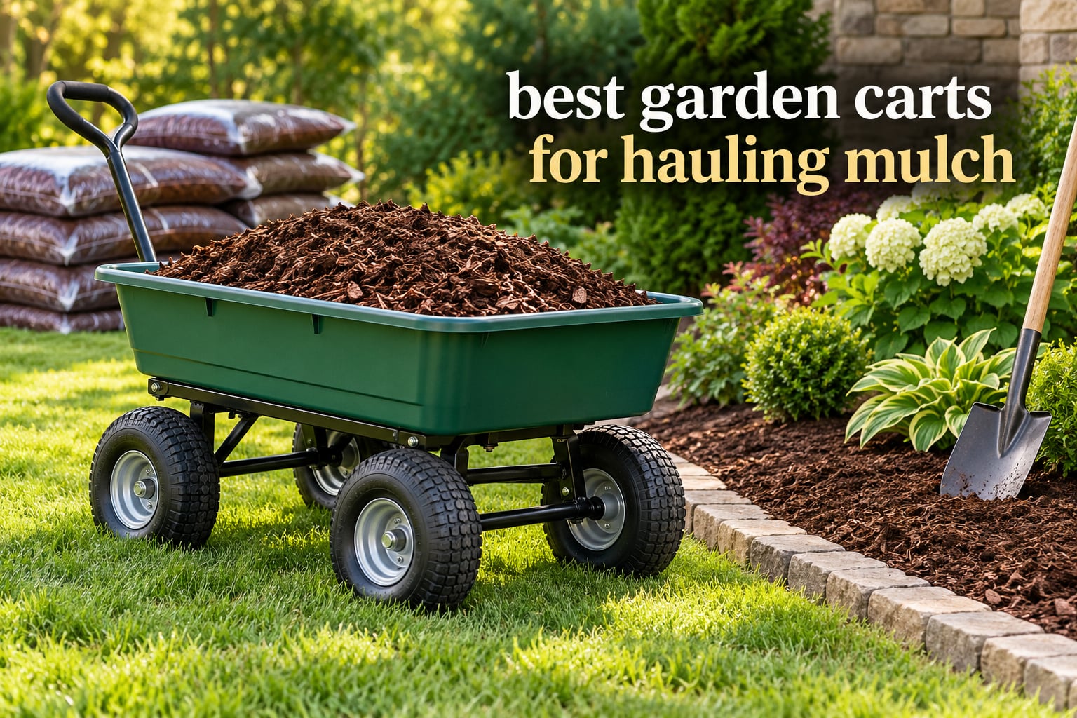 12 Best Garden Carts for Hauling Mulch (October 2026)